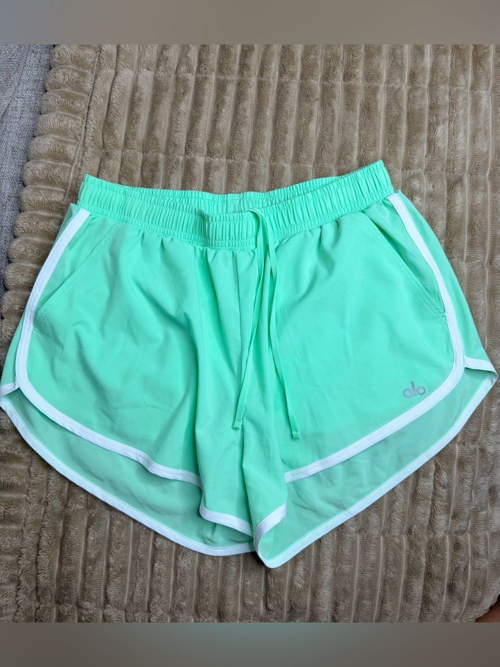 ALO Yoga Mint Green Athletic Shorts